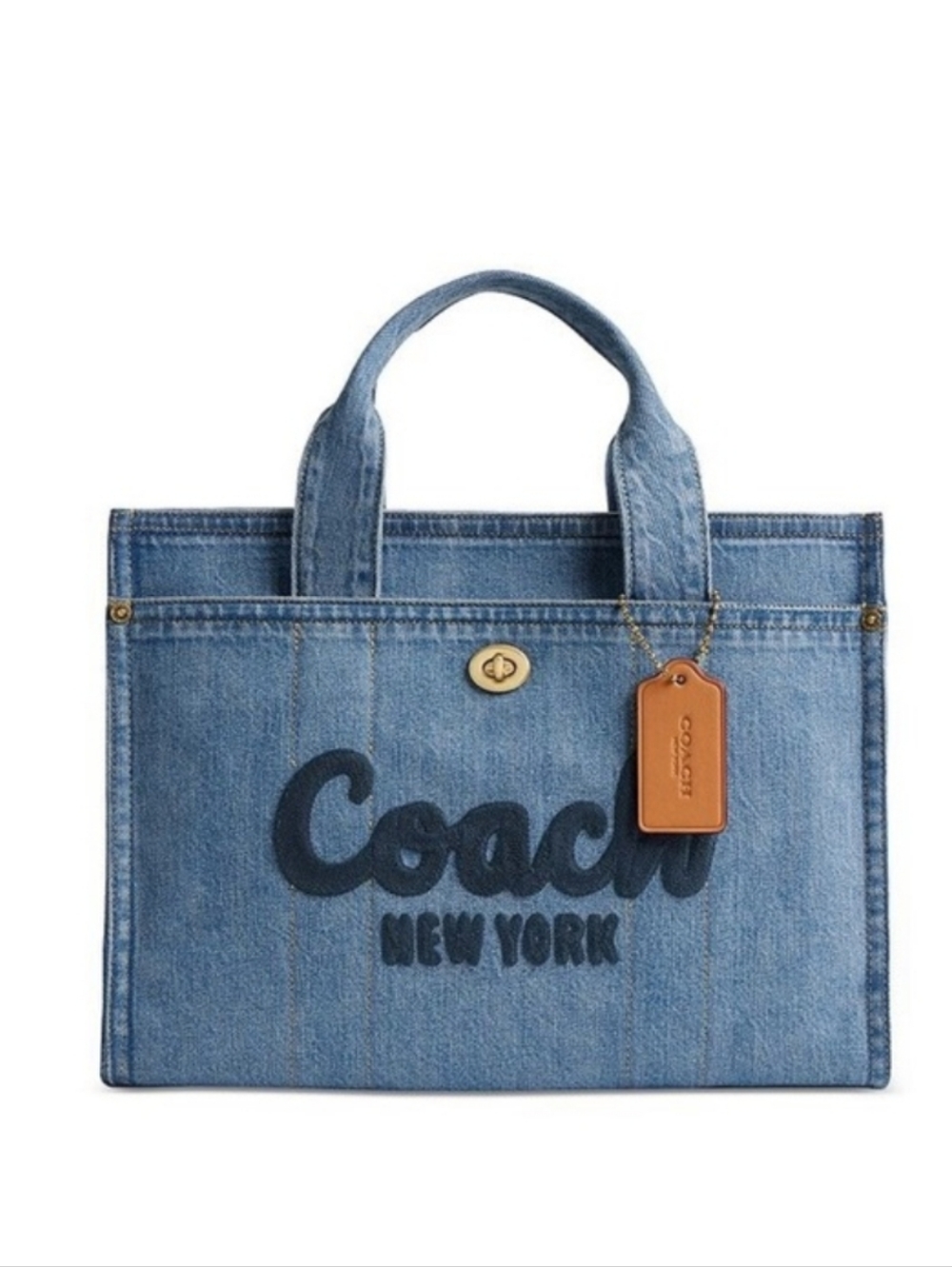 Coach Denim Cargo Tote 20 Bag - Indigo Denim